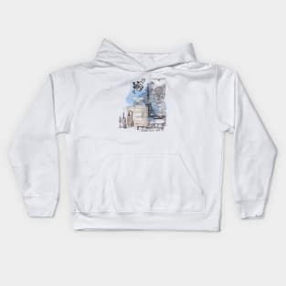 Paris Parfum collage Kids Hoodie